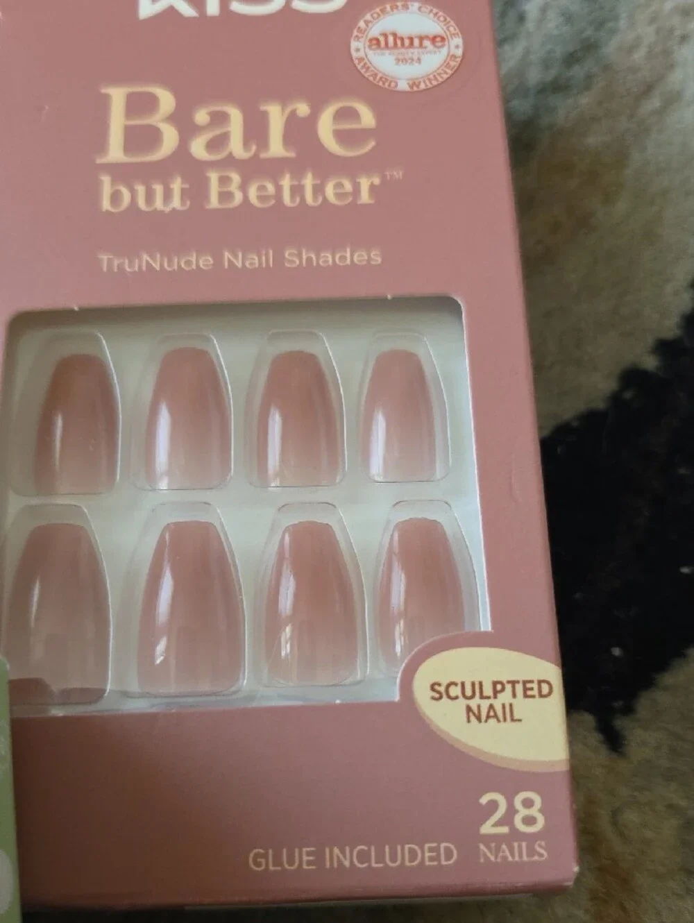 KISS Bare but Better TruNude Glamneric  Press-On Nails  Bundle